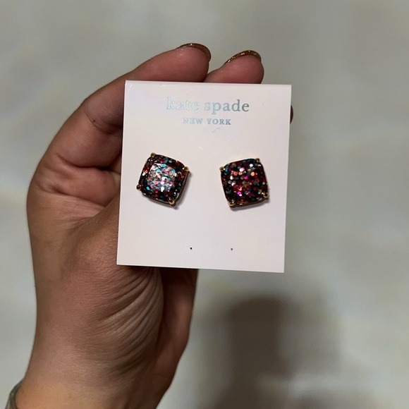 Kate Spade Multicolored Glitter Stud Earrings - Picture 4 of 8